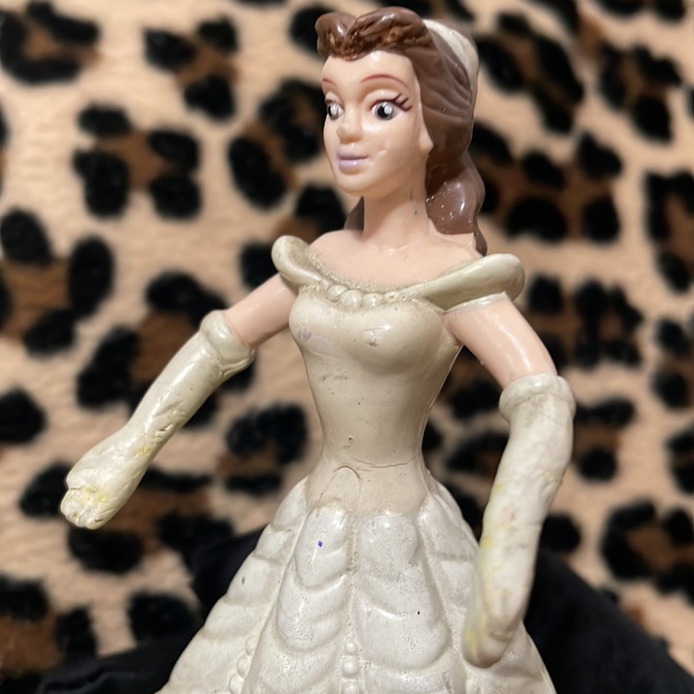 Vintage BEAUTY AND THE Beast 💛Belle Bend Pose Toy 90s Princess Yellow BendEms - Picture 7 of 16